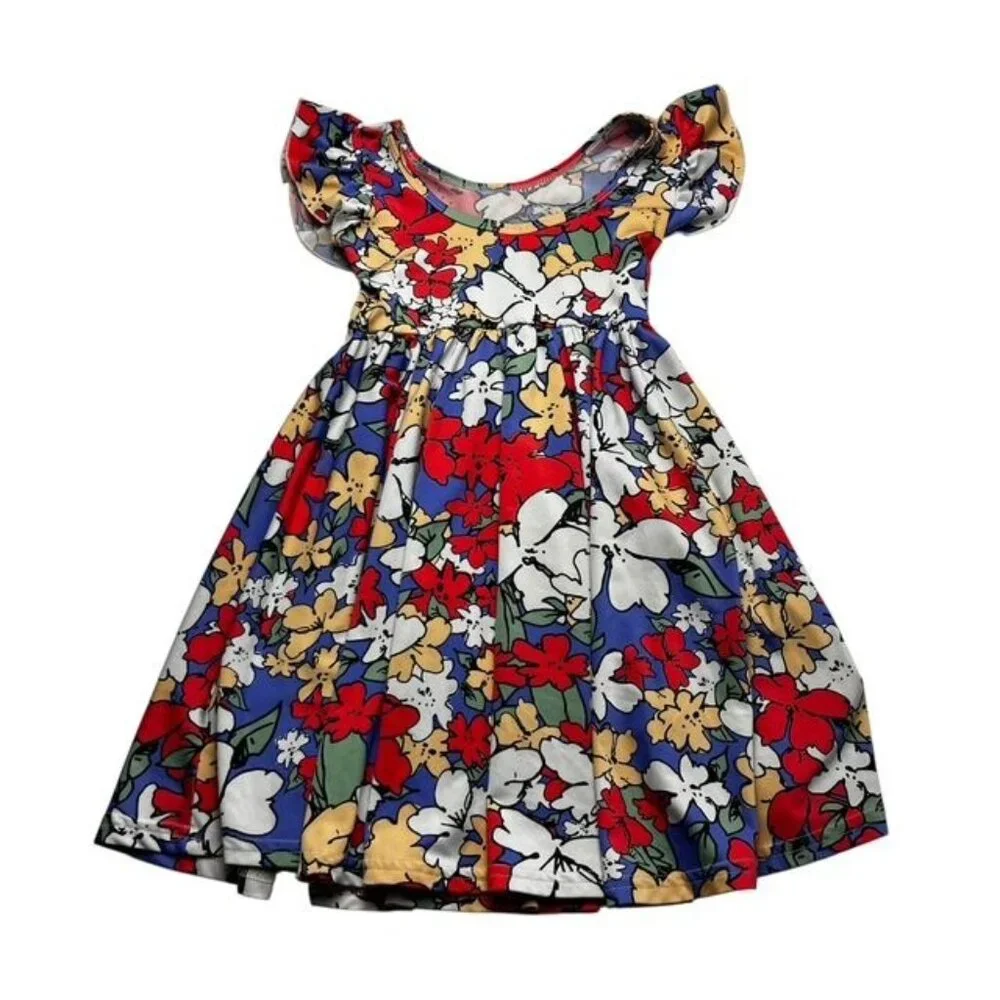 Dot Dot Smile Floral Twirl Dress Size 5-6 Years - Picture 5 of 5